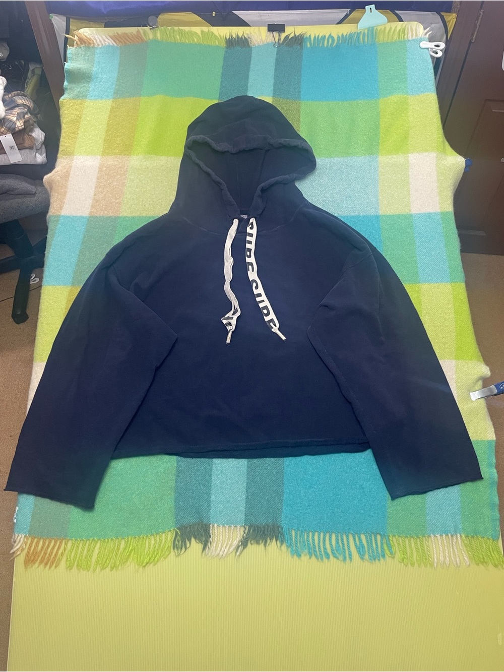 Kapital Navy Fleece Catfish SURF Hooded Sweatshirt EK-651EK-1351 Men’s
